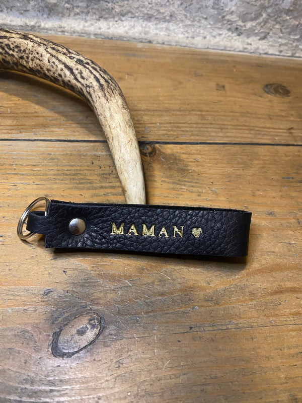 Porte-clefs en petite maroquinerie à personnaliser