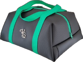 Glacière "Duo" Sac isotherme noir perforé et vert