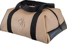 Glacière "Solo"  Sac isotherme beige perforé et noir