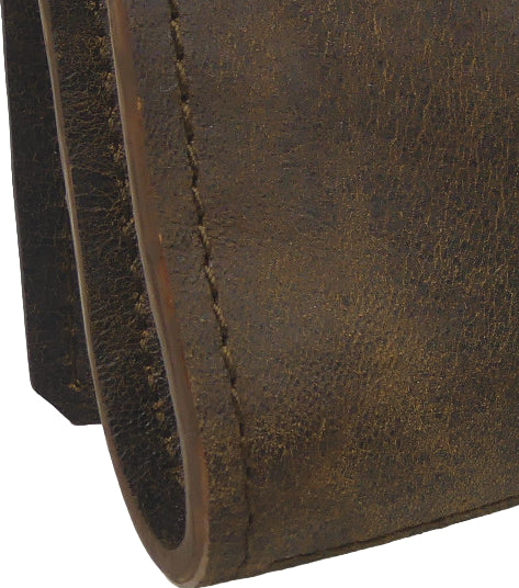 Marmotte en cuir Basane marron, style Vintage, pour 3 montres