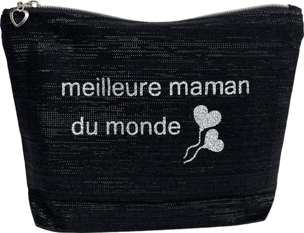 Trousse floquée "meilleure maman du monde"