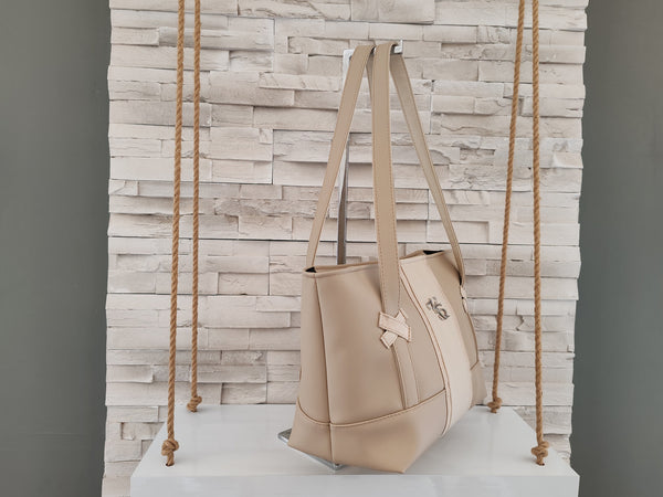 Sac à main " Popine " beige