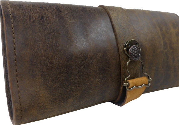 Marmotte en cuir Basane marron, style Vintage, pour 3 montres