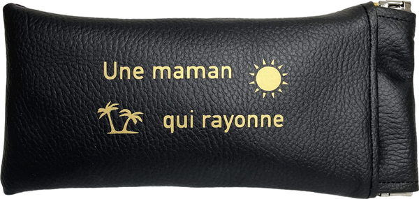 Etui à lunettes "une maman qui rayonne"