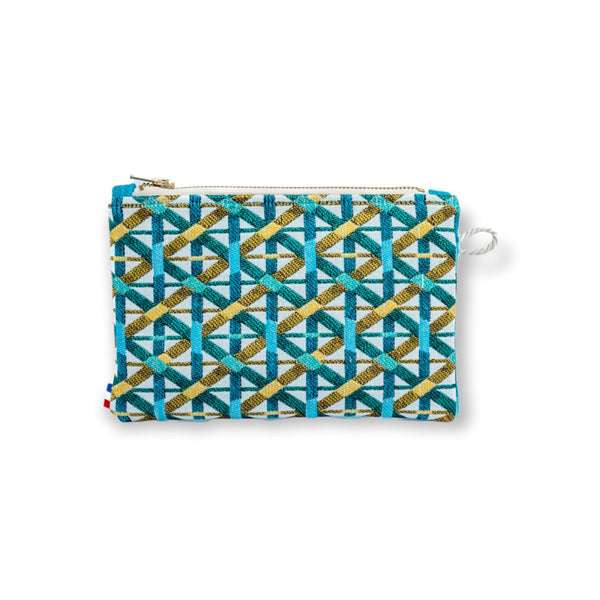 Pochette Turquoise Bambou DANY - Mon-petit-sac.fr