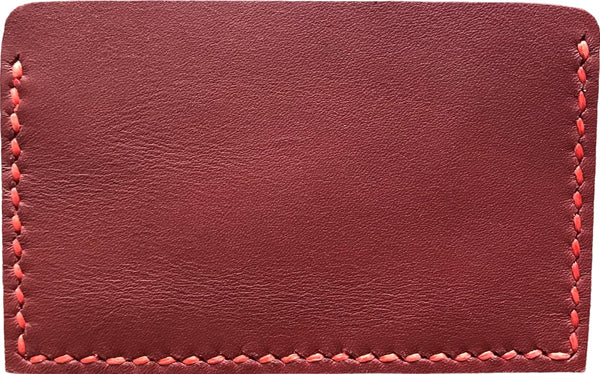 Porte-cartes minimaliste en cuir marin acajou / soleil / parme / bordeaux - Mon-petit-sac.fr