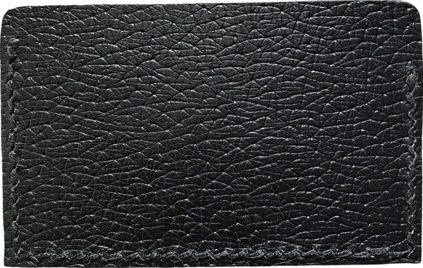 Porte-cartes minimaliste en cuir marin noir / framboise - Mon-petit-sac.fr