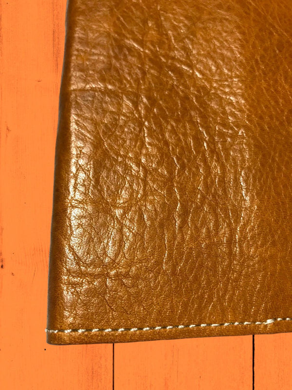 Porte-chéquier ERRETEGIA cuir caramel -Modèle unique- - Mon-petit-sac.fr