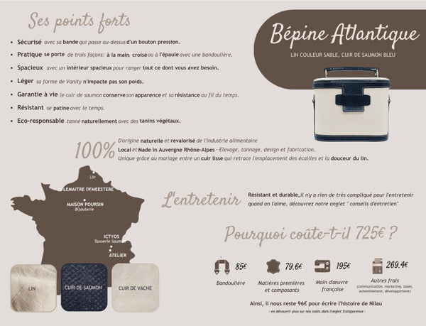 Sac à main Bépine Atlantique - Mon-petit-sac.fr