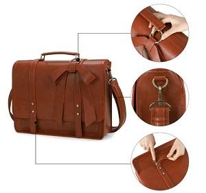 Cartable de travail vintage pour femme matière vegan